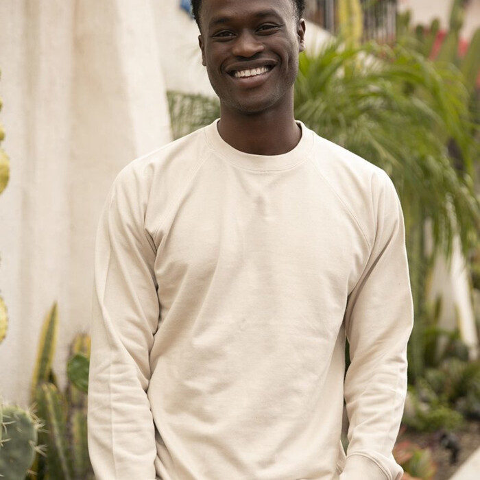 Icon Unisex Lightweight Loopback Terry Crewneck Sweatshirt Thumbnail